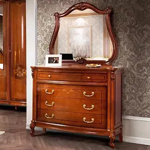 Комод с зеркалом "Фирензе" Орех 865-866  купить в интернет магазине Мебель из массива. Звоните +7 495 961-63-63 Комоды из массива дерева