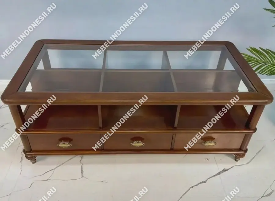 Стол журнальный "Бурбон" Слоновая кость BJ834  купить в интернет магазине Мебель из массива. Звоните +7 495 961-63-63 Журнальные столы из массива дерева