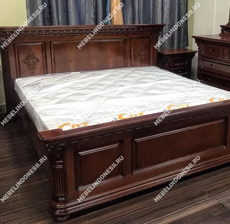 Кровать 160 "Венеция Люкс" Слоновая кость 362  купить в интернет магазине Мебель из массива. Звоните +7 495 961-63-63 Кровати из массива дерева