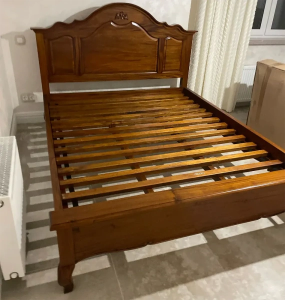 Кровать ручной работы 160х200 МИГ519 YBM200160-19 купить в интернет магазине Мебель из массива. Звоните +7 495 961-63-63 Мебель Индонезии