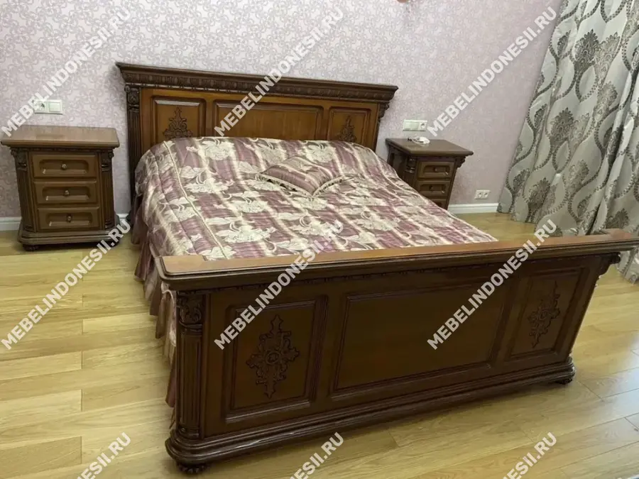 Кровать 160 "Венеция Люкс" Слоновая кость 362  купить в интернет магазине Мебель из массива. Звоните +7 495 961-63-63 Кровати из массива дерева